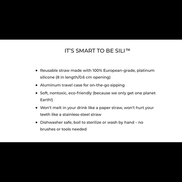 NWT never opened TWO (1 Cobalt 1 Mint) silicone reusable straws in small cases - Picture 2 of 11